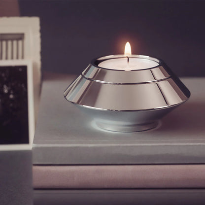 Urna de Acero con Vela + Colgante de Corazón (para cenizas)